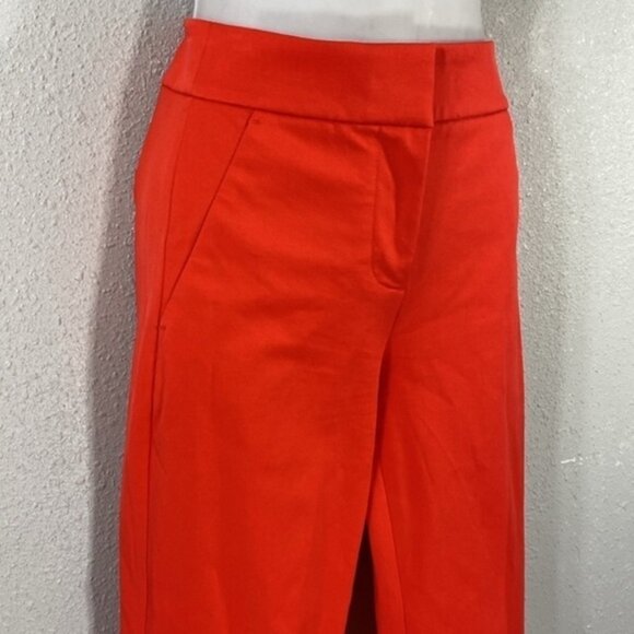J. Crew Remi Grenadine Red-Orange Ankle Stretch Pants 0P - Picture 3 of 11